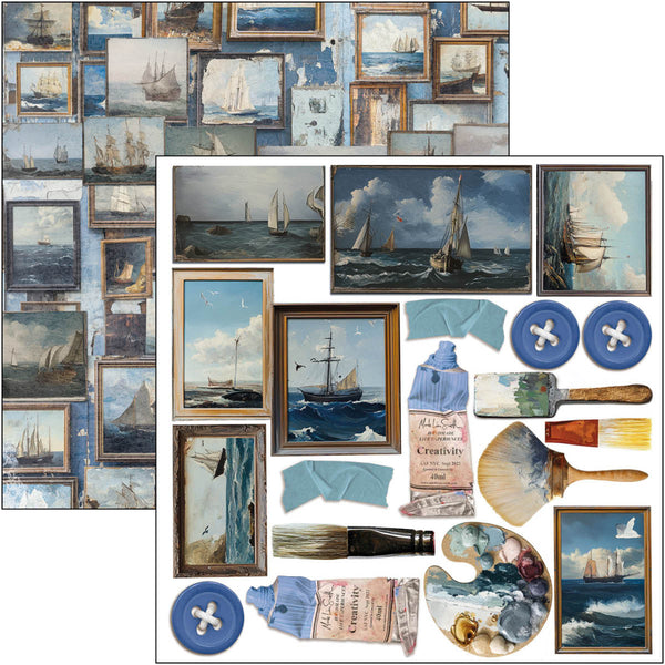 Ciao Bella AN ARTIST JOURNEY 6X6 Fussy Cut Paper Pad 24 Sheets #CBQE092