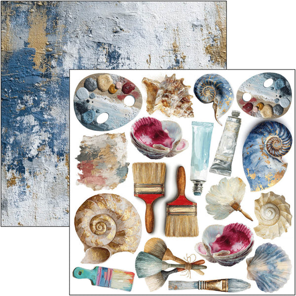 Ciao Bella AN ARTIST JOURNEY 6X6 Fussy Cut Paper Pad 24 Sheets #CBQE092