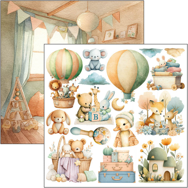 Ciao Bella LUNIBLOOM 6X6 Fussy Cut Paper Pad 24 Sheets #CBQE093