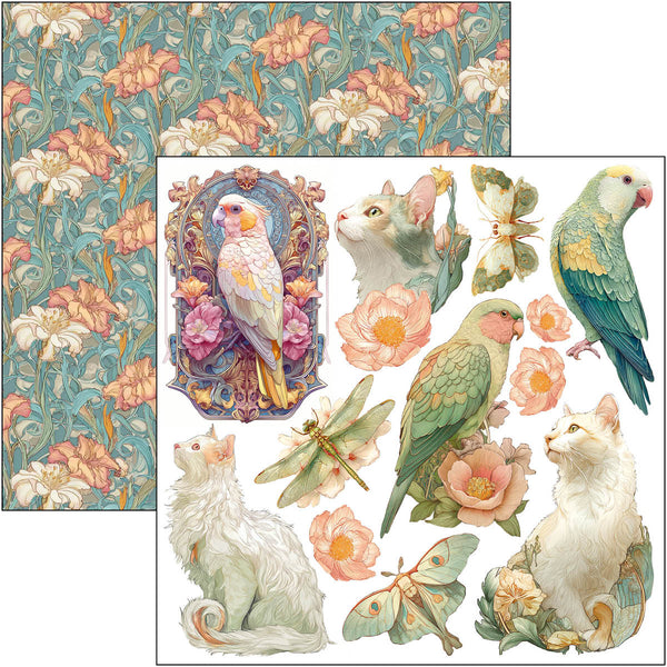 Ciao Bella ARTEMIS 6X6 Fussy Cut Paper Pad 24 Sheets #CBQE094