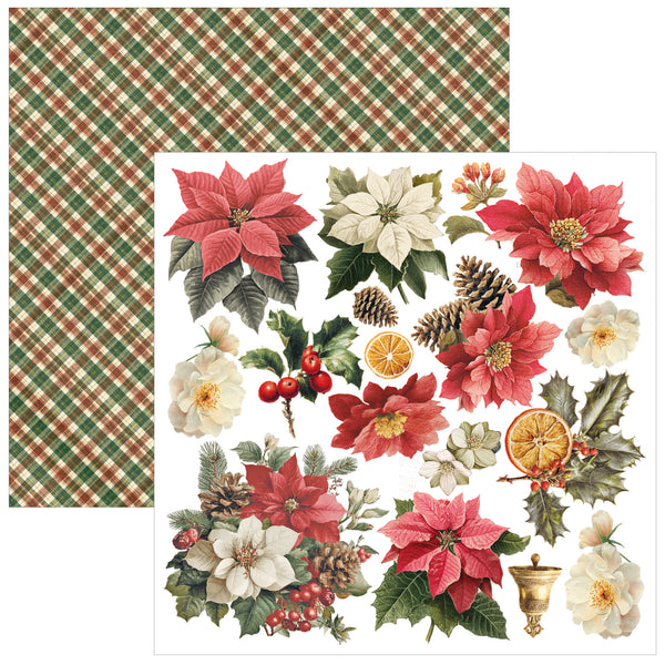 Ciao Bella MERRY and BRIGHT Christmas 6X6 Fussy Cut Paper Pad 24 Sheets #CBQE098