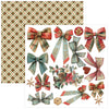 Ciao Bella MERRY and BRIGHT Christmas 6X6 Fussy Cut Paper Pad 24 Sheets #CBQE098