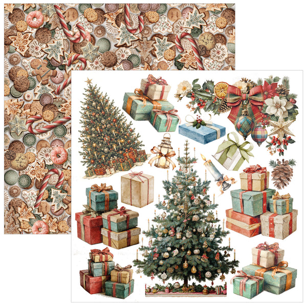 Ciao Bella MERRY and BRIGHT Christmas 6X6 Fussy Cut Paper Pad 24 Sheets #CBQE098