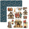 Ciao Bella MERRY and BRIGHT Christmas 6X6 Fussy Cut Paper Pad 24 Sheets #CBQE098