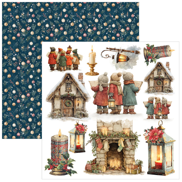 Ciao Bella MERRY and BRIGHT Christmas 6X6 Fussy Cut Paper Pad 24 Sheets #CBQE098