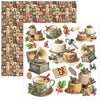 Ciao Bella MERRY and BRIGHT Christmas 6X6 Fussy Cut Paper Pad 24 Sheets #CBQE098