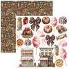 Ciao Bella CHOCOLATE WANDERLUST 6X6 Fussy Cut Paper Pad 24 Sheets #CBQE100