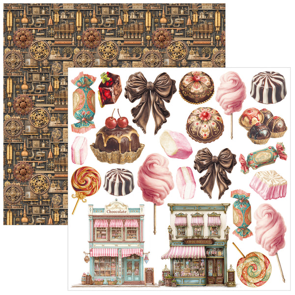 Ciao Bella CHOCOLATE WANDERLUST 6X6 Fussy Cut Paper Pad 24 Sheets #CBQE100