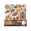 Ciao Bella CHOCOLATE WANDERLUST 6X6 Fussy Cut Paper Pad 24 Sheets #CBQE100