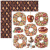 Ciao Bella CHOCOLATE WANDERLUST 6X6 Fussy Cut Paper Pad 24 Sheets #CBQE100
