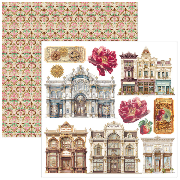 Ciao Bella CHOCOLATE WANDERLUST 6X6 Fussy Cut Paper Pad 24 Sheets #CBQE100