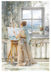 Ciao Bella AN ARTIST JOURNEY  A4 Decoupage Rice Paper Art Set 4 Sheets #CBRA008