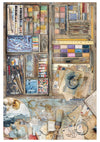 Ciao Bella AN ARTIST JOURNEY  A4 Decoupage Rice Paper Art Set 4 Sheets #CBRA008