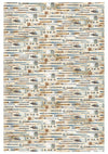 Ciao Bella AN ARTIST JOURNEY  A4 Decoupage Rice Paper Art Set 4 Sheets #CBRA008