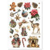 Ciao Bella MERRY and BRIGHT Christmas - A4 Decoupage Rice Paper Art Set 4 Sheets #CBRA014