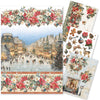 Ciao Bella MERRY and BRIGHT Christmas - A4 Decoupage Rice Paper Art Set 4 Sheets #CBRA014