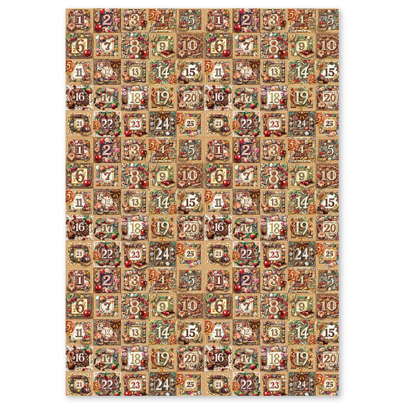 Ciao Bella CHOCOLATE WANDERLUST - A4 Decoupage Rice Paper Art Set 4 Sheets #CBRA016
