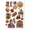 Ciao Bella CHOCOLATE WANDERLUST - A4 Decoupage Rice Paper Art Set 4 Sheets #CBRA016