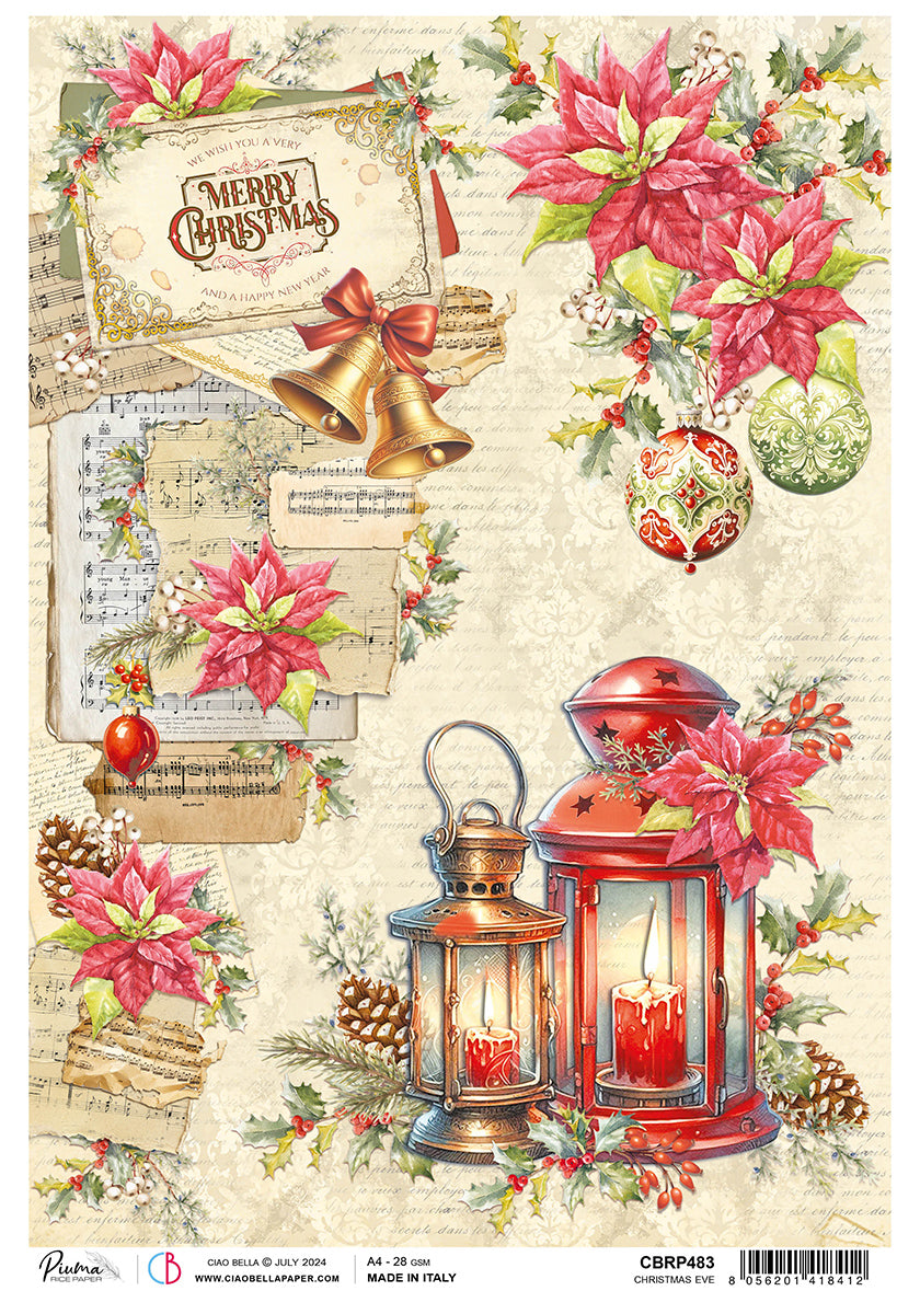 Ciao Bella The Nutcracker CHRISTMAS EVE Rice Paper A4 Mixed Media #CBRP483