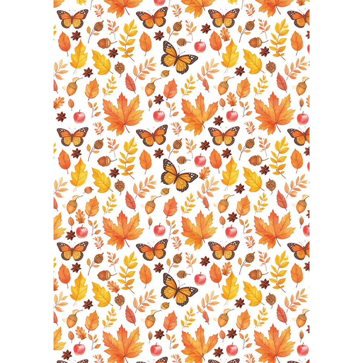 Ciao Bella HELLO FALL Autumn A5 Assorted Rice Paper Selection Decoupage 8 sheets #CBRS019