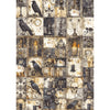Ciao Bella DARK ACADEMIA A5 Assorted Rice Paper Selection Decoupage 8 sheets #CBRS020