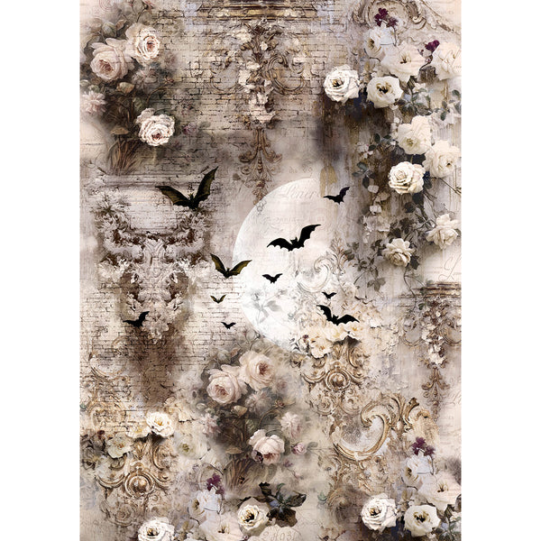 Ciao Bella DARK ACADEMIA A5 Assorted Rice Paper Selection Decoupage 8 sheets #CBRS020