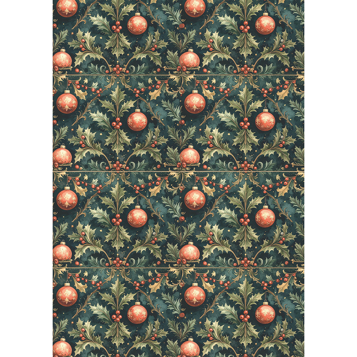 Ciao Bella HOT COCOA & HOLLY Winter Christmas A5 Assorted Rice Paper Selection Decoupage 8 sheets #CBRS021