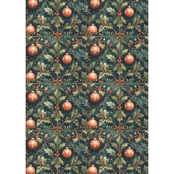 Ciao Bella HOT COCOA & HOLLY Winter Christmas A5 Assorted Rice Paper Selection Decoupage 8 sheets #CBRS021