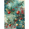 Ciao Bella HOT COCOA & HOLLY Winter Christmas A5 Assorted Rice Paper Selection Decoupage 8 sheets #CBRS021
