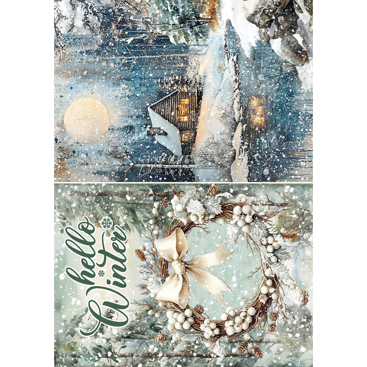 Ciao Bella FOREST TALES A5 Assorted Rice Paper Selection Decoupage 8 sheets #CBRS024