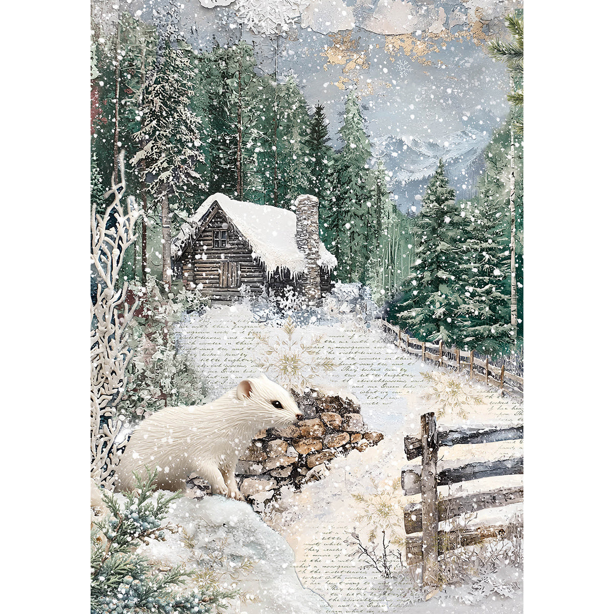 Ciao Bella FOREST TALES A5 Assorted Rice Paper Selection Decoupage 8 sheets #CBRS024