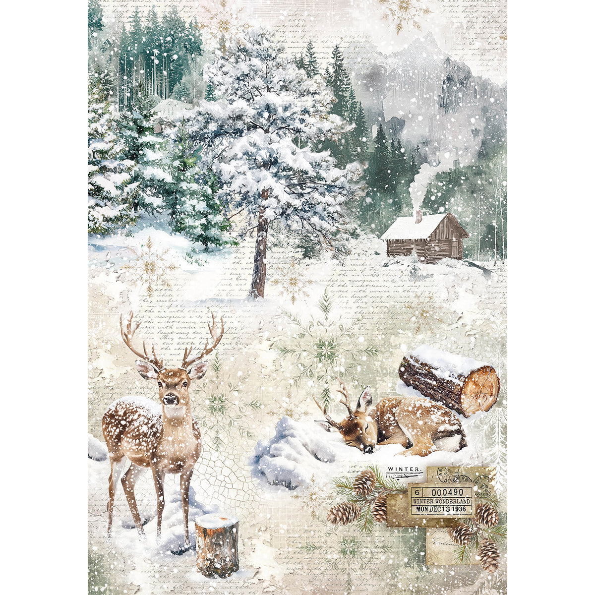 Ciao Bella FOREST TALES A5 Assorted Rice Paper Selection Decoupage 8 sheets #CBRS024