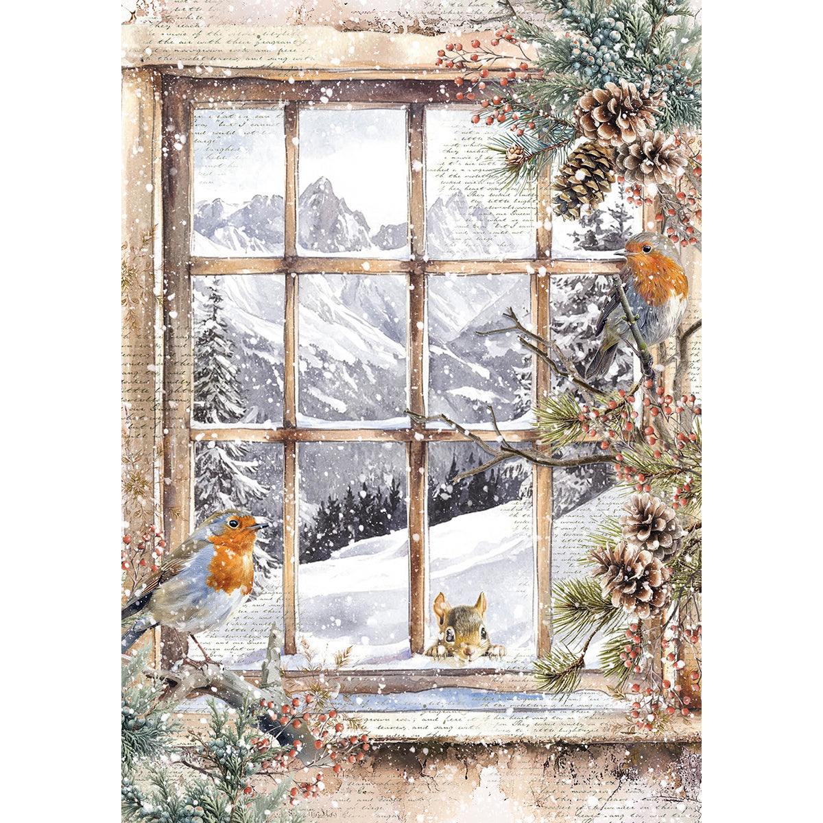 Ciao Bella FOREST TALES A5 Assorted Rice Paper Selection Decoupage 8 sheets #CBRS024