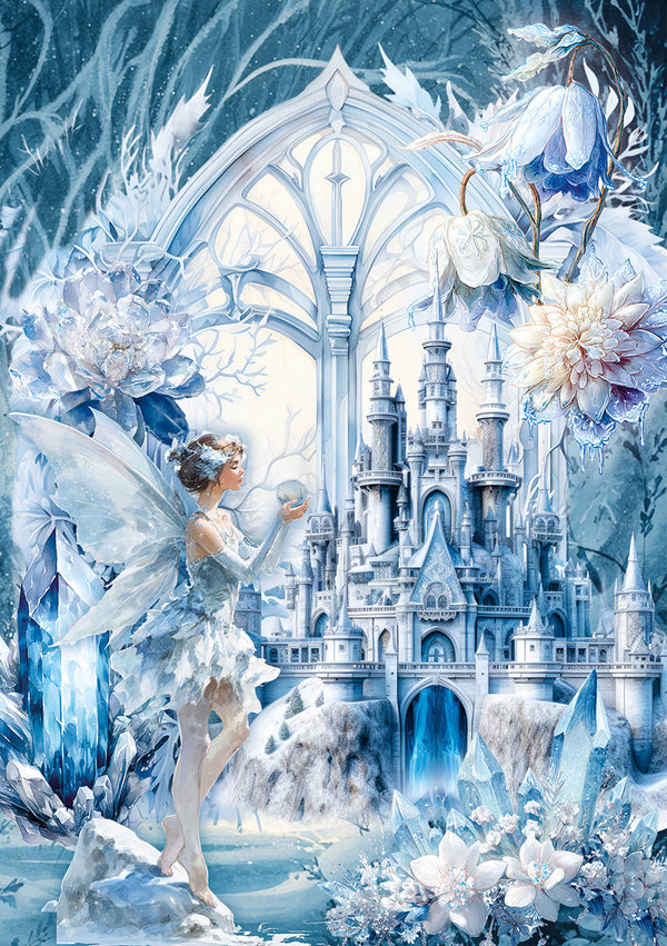 Ciao Bella FROZEN LAND Winter A5 Assorted Rice Paper Selection Decoupage 8 sheets #CBRS025