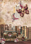 Ciao Bella BOOK LOVERS - A5 Assorted Rice Paper Selection Decoupage 8 sheets #CBRS026