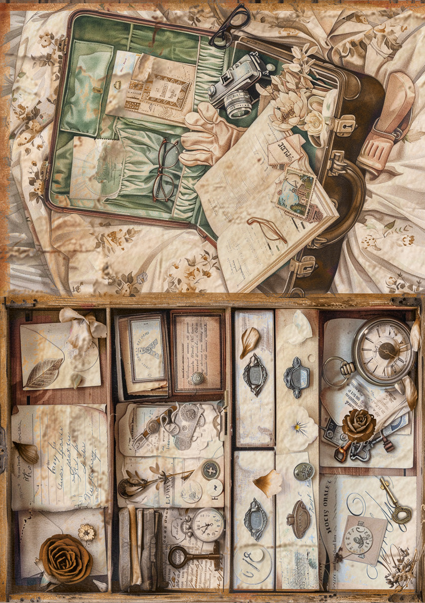 Ciao Bella THE LAST MYSTERY - A5 Assorted Rice Paper Selection Decoupage 8 sheets #CBRS028