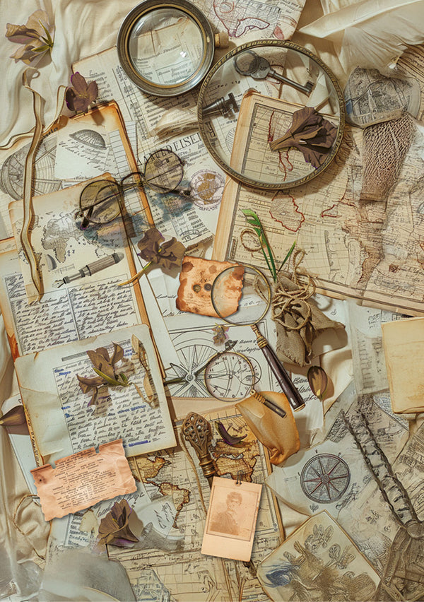 Ciao Bella THE LAST MYSTERY - A5 Assorted Rice Paper Selection Decoupage 8 sheets #CBRS028