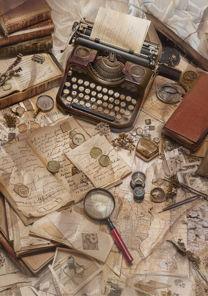 Ciao Bella THE LAST MYSTERY - A5 Assorted Rice Paper Selection Decoupage 8 sheets #CBRS028