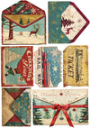 Ciao Bella POLAR RAILWAY - A5 Assorted Rice Paper Selection Decoupage 8 sheets #CBRS029