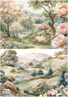 Ciao Bella AFTERNOON TEA - A5 Assorted Rice Paper Selection Decoupage 8 sheets #CBRS031