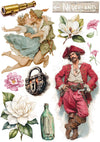 Ciao Bella NEVERLAND A5 Assorted Rice Paper Selection Decoupage 8 sheets #CBRS032