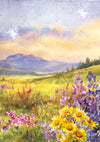 Ciao Bella YELLOWSTONE A5 Assorted Rice Paper Selection Decoupage 8 sheets #CBRS033