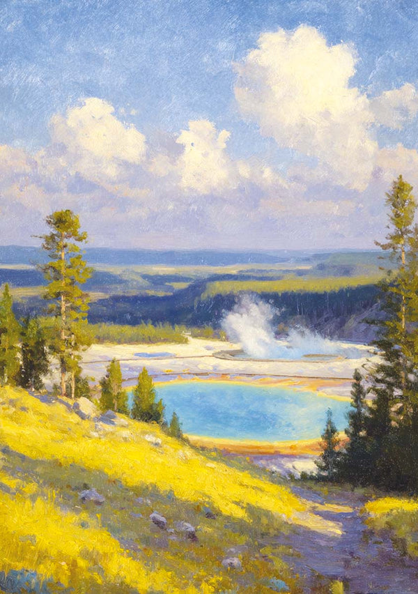 Ciao Bella YELLOWSTONE A5 Assorted Rice Paper Selection Decoupage 8 sheets #CBRS033