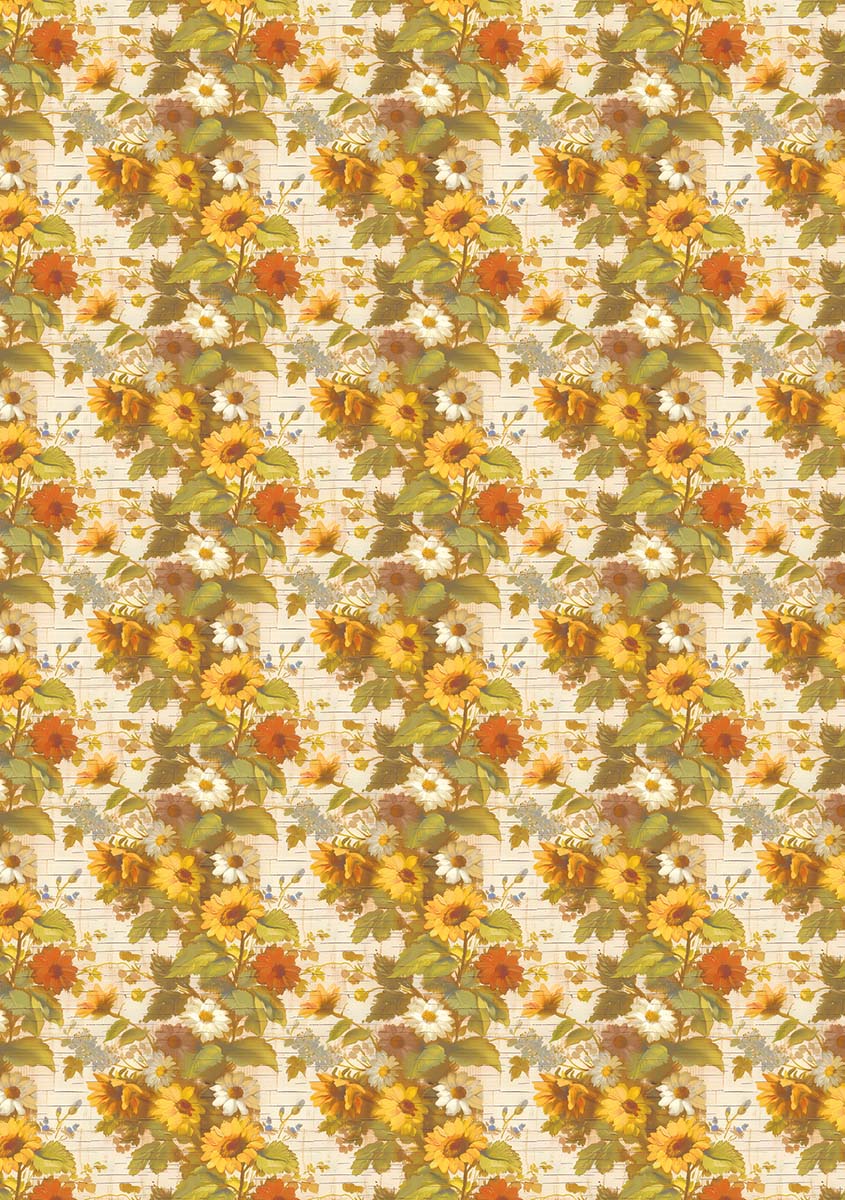 Ciao Bella YELLOWSTONE A5 Assorted Rice Paper Selection Decoupage 8 sheets #CBRS033