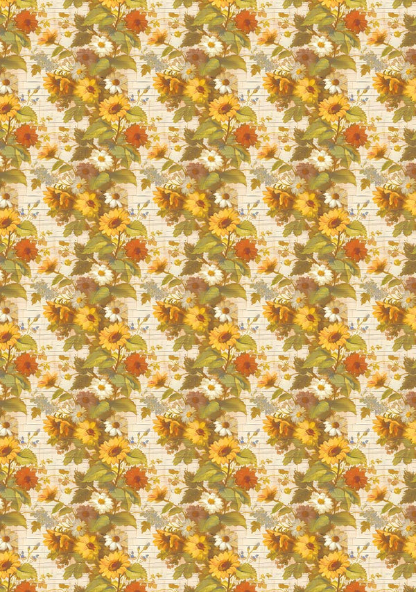Ciao Bella YELLOWSTONE A5 Assorted Rice Paper Selection Decoupage 8 sheets #CBRS033