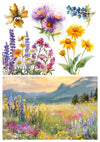 Ciao Bella YELLOWSTONE A5 Assorted Rice Paper Selection Decoupage 8 sheets #CBRS033