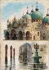 Ciao Bella A WALK IN VENICE A5 Assorted Rice Paper Selection Decoupage 8 sheets #CBRS034