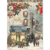 Ciao Bella MERRY and BRIGHT - A5 Assorted Rice Paper Selection Decoupage 8 sheets #CBRS045