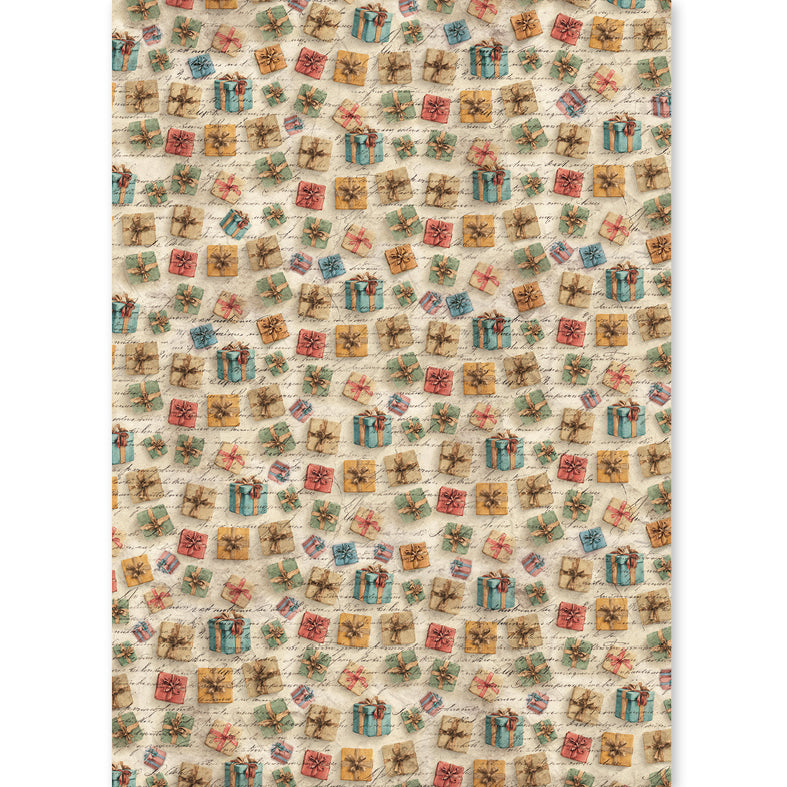 Ciao Bella MERRY and BRIGHT - A5 Assorted Rice Paper Selection Decoupage 8 sheets #CBRS045