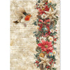 Ciao Bella MERRY and BRIGHT - A5 Assorted Rice Paper Selection Decoupage 8 sheets #CBRS045